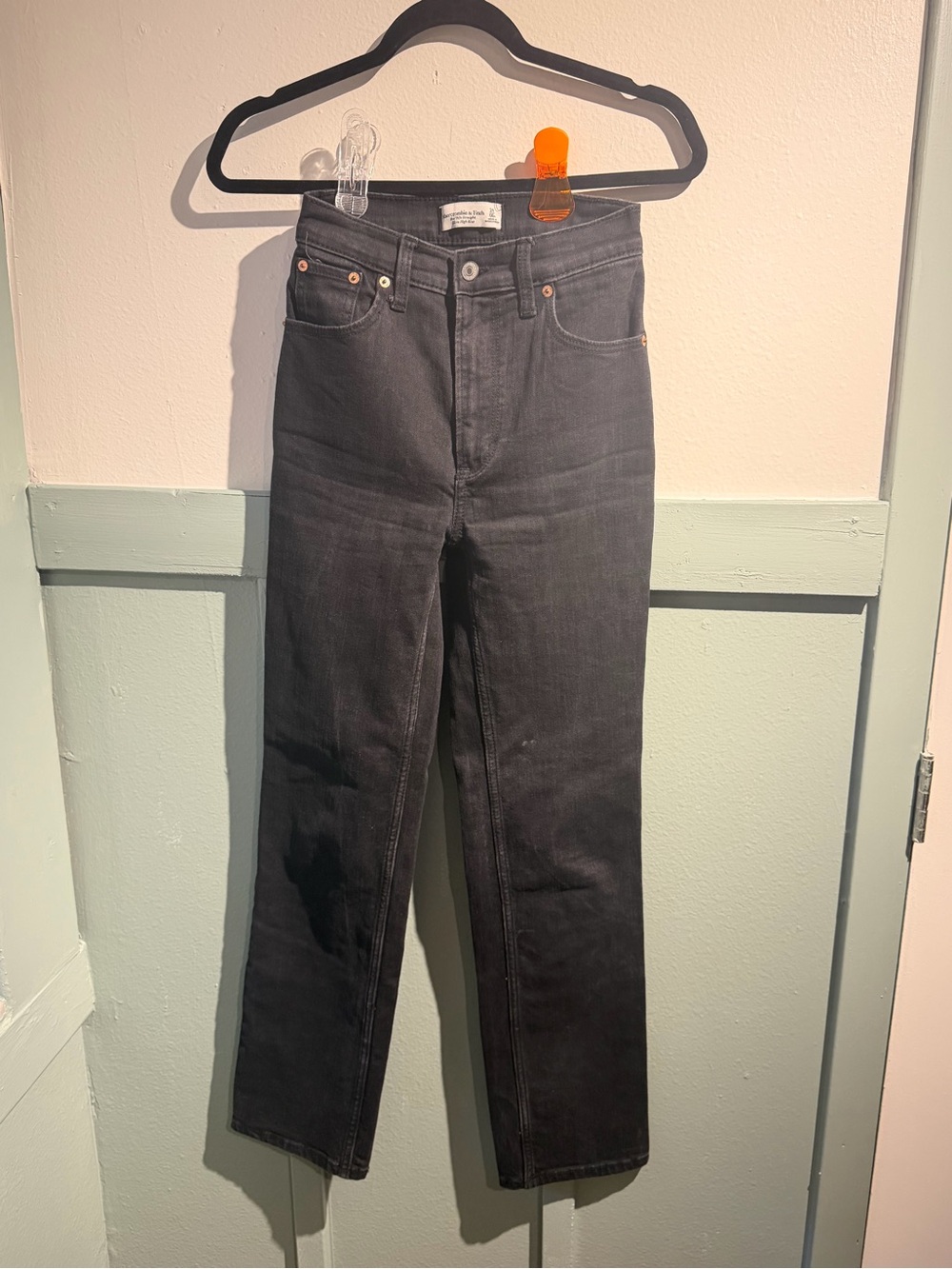Abercrombie & Fitch Black Straight Jeans